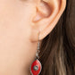 Pressed Flowers - Red necklace