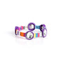 Multicolored Madness - Purple bracelets