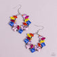 Wreathed in Watercolors - Multi earrings-LOP Sept 23'
