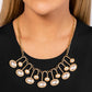 Abstract Adornment - Gold necklace