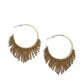 Tailored Tassel - Brass earrings