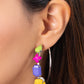 Pendientes geométricos Gamer - color rosa