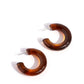 Glassy GAZE - Brown earrings