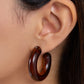 Glassy GAZE - Brown earrings