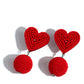 Spherical Sweethearts - Red earrings