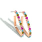 Triangular Tapestry - Rose Gold earrings