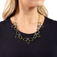 Petal Pageantry - Brass necklace