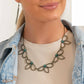 Petal Pageantry - Brass necklace