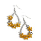 Boisterous Blooms - Yellow earrings