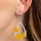 Boisterous Blooms - Yellow earrings