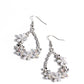 Boisterous Blooms - White earrings