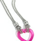 Lead with Your Heart - Pink necklace