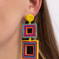 Seize the Squares - Multi earrings