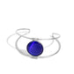 Pulsera azul ojo de gato incandescente