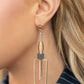 Clear the SQUARE - Gold earrings