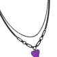 Collar morado Carefree Confidence
