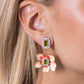 Colorful Clippings - Green earrings