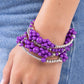 Compelling Clouds - Purple bracelet