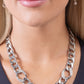 Gleaming Harmony - White necklace