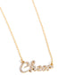 Cheer Squad - Gold necklace