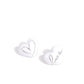 Glimmering Love - White earrings