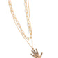 Giving a Hand - Gold necklace