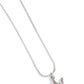 Seize the Initial - Silver - M necklace