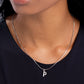 Seize the Initial - Silver - P necklace