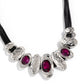 Sliding Splendor - Pink necklace