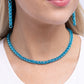 Braided Battalion - Blue necklace