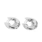 Textured Theme - Silver earrings