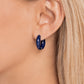 Pivoting Paint - Blue earrings