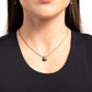 Seashell Simplicity - Brass necklace
