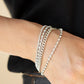 Brilliantly Beaming - White Bracelet