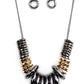 Haute Hardware - Multi - Gunmetal & Gold - Necklace