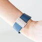 WALK THE CATWALK - BLUE WRAP BRACELET
