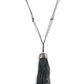 Brush It Off - Silver - Necklace & Earrings
