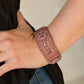 Ponte una cara valiente - Pulsera urbana marrón