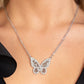 Baroque Butterfly - White necklace