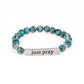 Just Pray - Blue bracelet