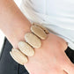 Pulsera elástica de piedras marrones Dramáticamente nómada