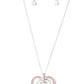 Bless Your Heart - Pink Necklace