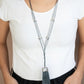 Brush It Off - Silver - Necklace & Earrings