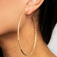 Diamondback Diva - Gold Hoop Earrings