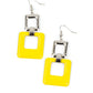 Twice As Nice - Yellow earrings