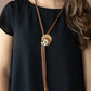 I'm FELINE Good - brown -  necklace