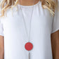 Wondrously Woven Red Necklace