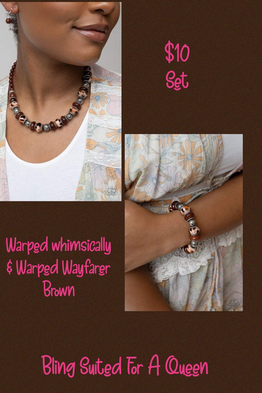 Brown Warped whimsically  & Warped Wayfarer  Brown set