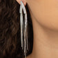 It Takes Two To TASSEL - White earrings