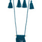 Between You and MACRAME - blue -  necklace